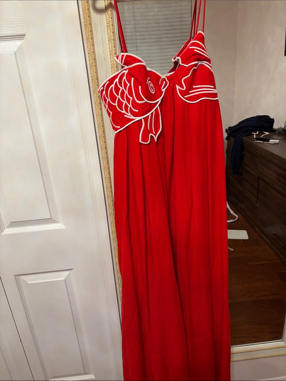 FARM Rio Red fish Maxi Dress - Picture 4 of 4